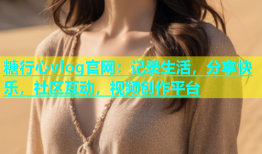 糖行心vlog官网：记录生活，分享快乐，社区互动，视频创作平台