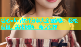 糖心vlog软件分享大全破解版：轻松剪辑、美化视频，随心创作