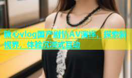 糖心vlog国产剧情AV演绎，探索新视界，体验沉浸式互动