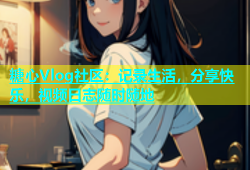 糖心Vlog社区：记录生活，分享快乐，视频日志随时随地