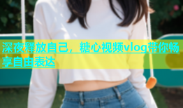 深夜释放自己，糖心视频vlog带你畅享自由表达