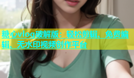 糖心vlog破解版：轻松剪辑、免费编辑、无水印视频创作平台