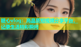 糖心vlog：高品质短视频分享平台，记录生活精彩瞬间