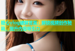 糖心vlog破解答案：解锁视频创作秘籍，提升内容吸引力