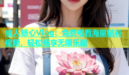 成人糖心Vlog：免费观看海量精彩视频，轻松畅享无限乐趣
