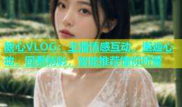 糖心VLOG：主播情感互动，邂逅心动，回看精彩，智能推荐懂你所爱