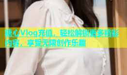 糖心Vlog充值，轻松解锁更多精彩内容，享受无限创作乐趣