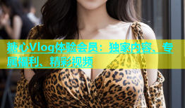 糖心Vlog体验会员：独家内容、专属福利、精彩视频