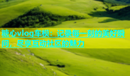糖心vlog车模：记录每一刻的美好瞬间，尽享互动社区的魅力