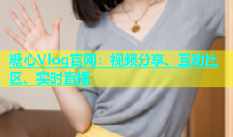 糖心Vlog官网：视频分享、互动社区、实时直播