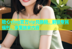 糖心vlog官方vip兑换码，解锁专属福利，享受独家内容