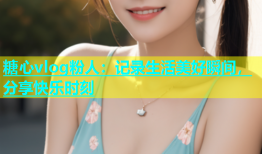 糖心vlog粉人：记录生活美好瞬间，分享快乐时刻