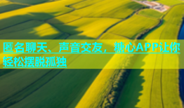 匿名聊天、声音交友，糖心APP让你轻松摆脱孤独