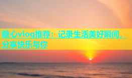 糖心vlog推荐：记录生活美好瞬间，分享快乐与你