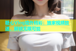 糖心Vlog境外精彩：独家视频放送，解锁无限可能