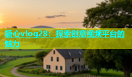 糖心vlog28：探索创意视频平台的魅力