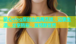 糖心vlog原创出品网页版：记录生活，分享精彩，发现新世界