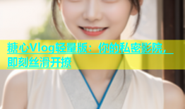糖心Vlog轻量版：你的私密影院，即刻丝滑开撩