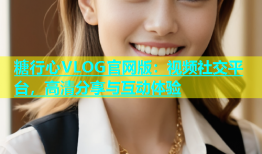 糖行心VLOG官网版：视频社交平台，高清分享与互动体验