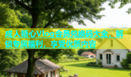 成人糖心Vlog会员兑换码大全，解锁专属福利，享受优质内容