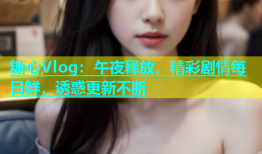 糖心Vlog：午夜释放，精彩剧情每日鲜，诱惑更新不断