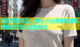 深夜释放自己，糖心vlog带你体验短视频创作与社交的魅力