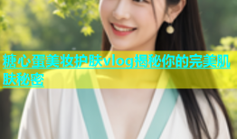 糖心蛋美妆护肤vlog揭秘你的完美肌肤秘密