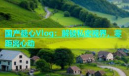 国产糖心Vlog：解锁私密视界，零距离心动