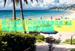 糖心视频VLOG深夜释放自己版：记录生活瞬间，释放真实自我