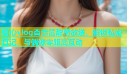 糖心vlog杏奈酱甜蜜放送，解锁私密日记，与偶像零距离互动