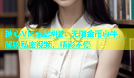 糖心Vlog破解版：无限金币真牛，解锁私密视频，精彩不停