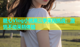 糖心Vlog小桃第三季采精挑战：激情不动采精体验