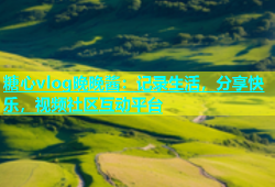 糖心vlog晚晚酱：记录生活，分享快乐，视频社区互动平台