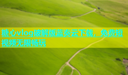 糖心vlog破解版蓝奏云下载，免费短视频无限畅玩