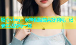 糖心vlog：表妹假期的美好瞬间，记录生活的每一刻