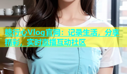 糖行心Vlog官网：记录生活，分享精彩，实时直播互动社区