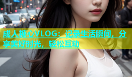 成人糖心VLOG：记录生活瞬间，分享美好时光，轻松互动