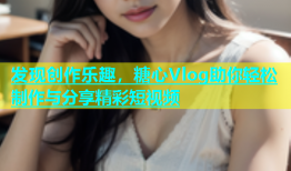 发现创作乐趣，糖心Vlog助你轻松制作与分享精彩短视频