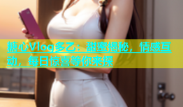 糖心Vlog多乙：甜蜜揭秘，情感互动，每日惊喜等你来探