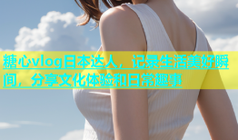糖心vlog日本达人，记录生活美好瞬间，分享文化体验和日常趣事