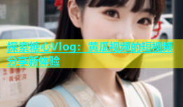 探索糖心Vlog：黄瓜视频的短视频分享新体验