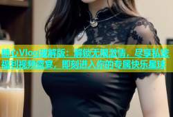 糖心Vlog破解版：解锁无限激情，尽享私密福利视频盛宴，即刻进入你的专属快乐星球