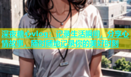 深夜糖心vlog：记录生活瞬间，分享心情故事，随时随地记录你的美好时刻