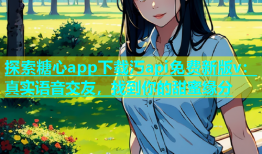 探索糖心app下载汅api免费新版v：真实语音交友，找到你的甜蜜缘分