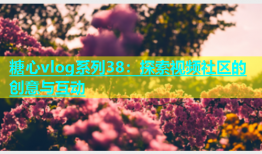 糖心vlog系列38：探索视频社区的创意与互动