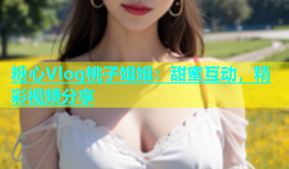 糖心Vlog桃子姐姐：甜蜜互动，精彩视频分享
