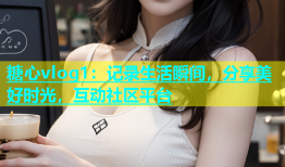 糖心vlog1：记录生活瞬间，分享美好时光，互动社区平台