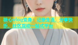 糖心vlog变身：记录生活，分享快乐，社区互动一站式平台