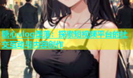 糖心vlog堕落：探索短视频平台的社交互动与内容创作