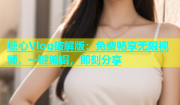 糖心Vlog破解版：免费畅享无限视频，一键编辑，即刻分享